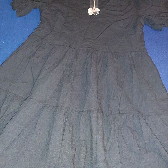 NWT XS Fancyinn Cute Black Shift Dress - Picture 6 of 7